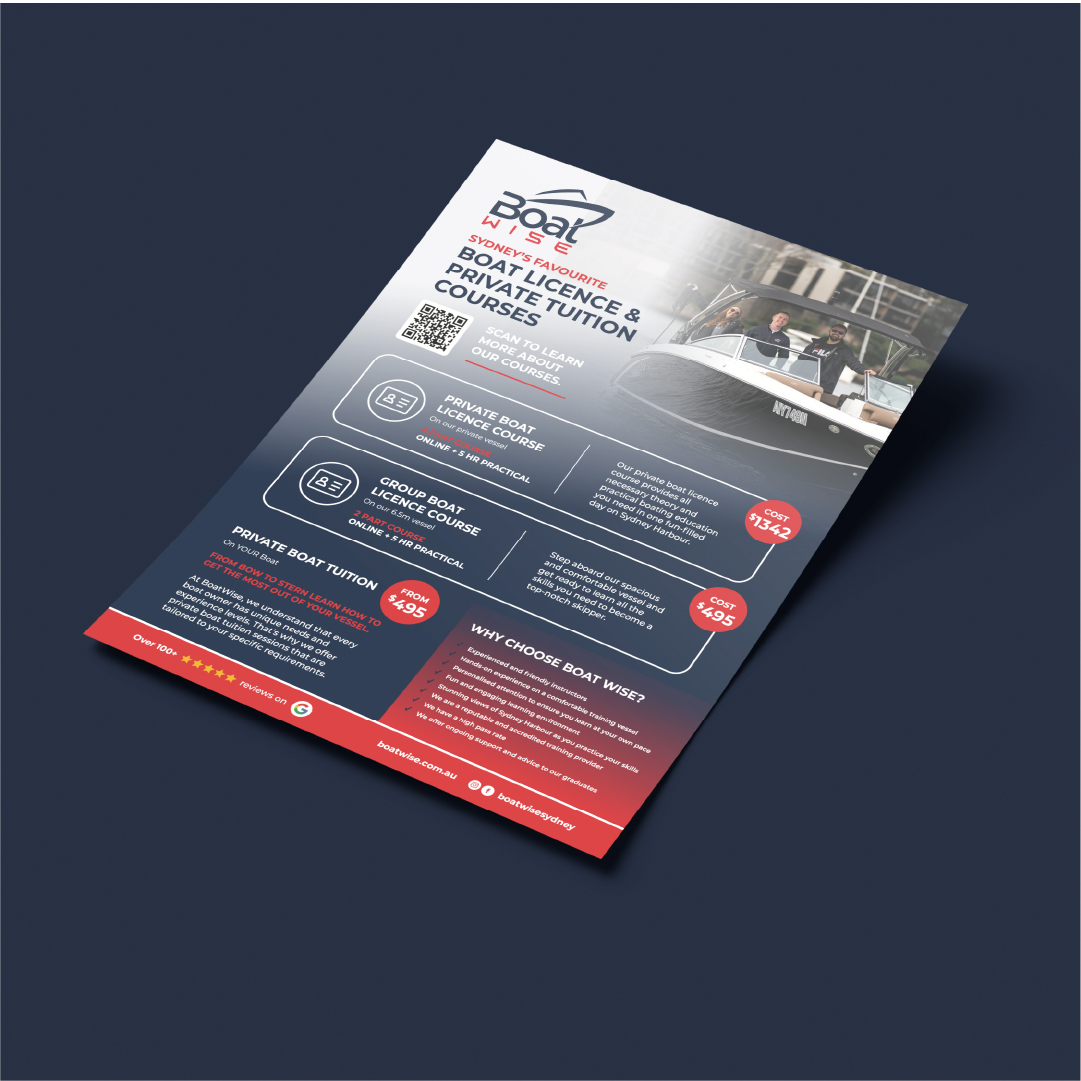 Boat Wise print flyer