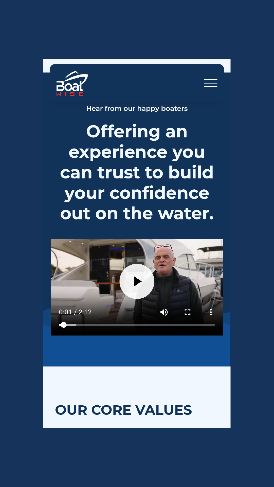 Boat Wise customer testimonial video